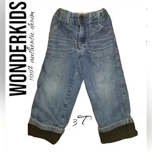 WONDERKIDS 100% authentic denim insulated toddler pants